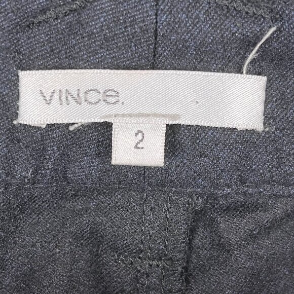 VTG Vince Wool Blend Black Trousers Sz 2 - Picture 3 of 5